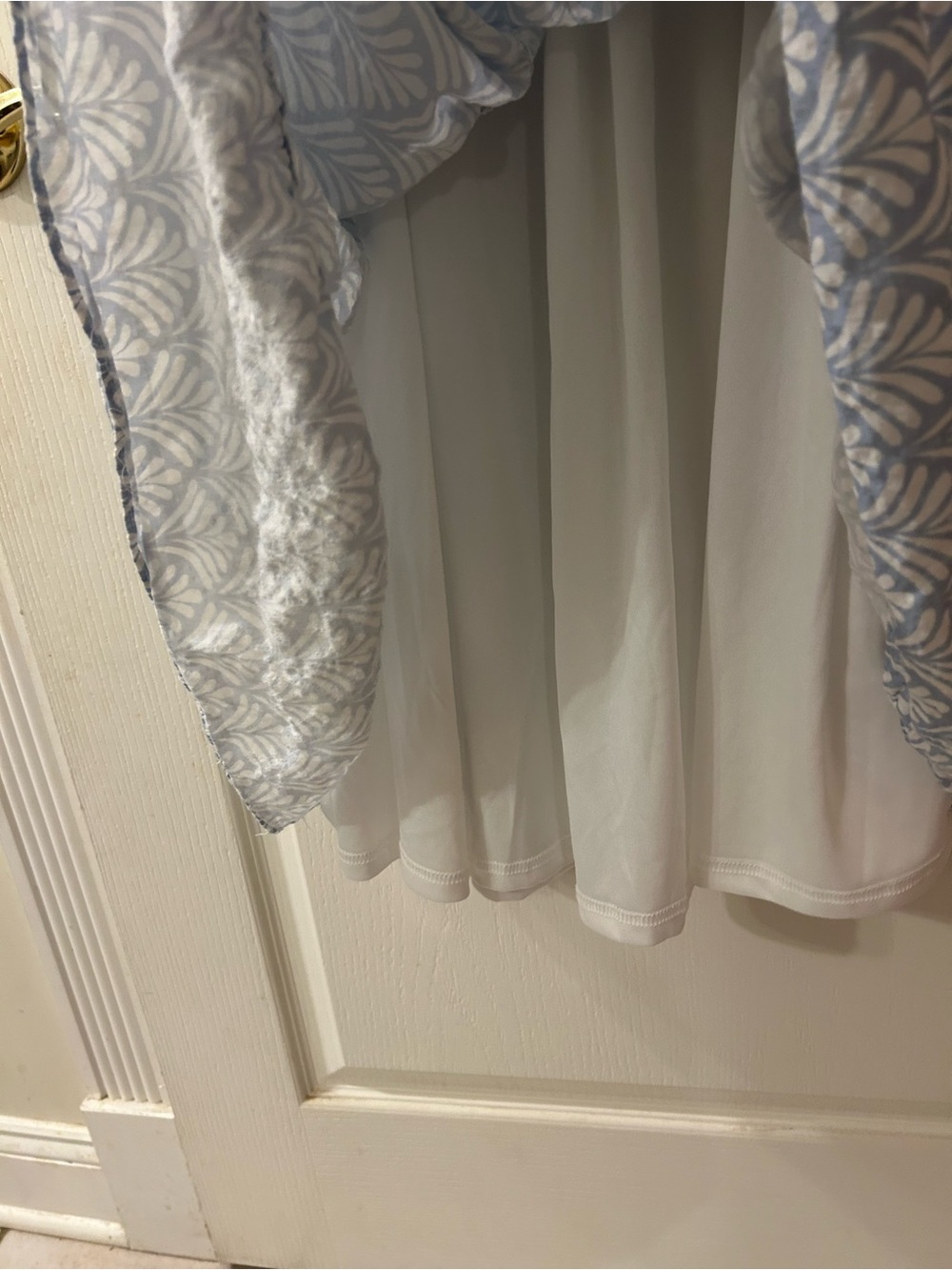 Shop The Mint Blue Cottagecore Smocked Midi Dress L Boho - Picture 7 of 8